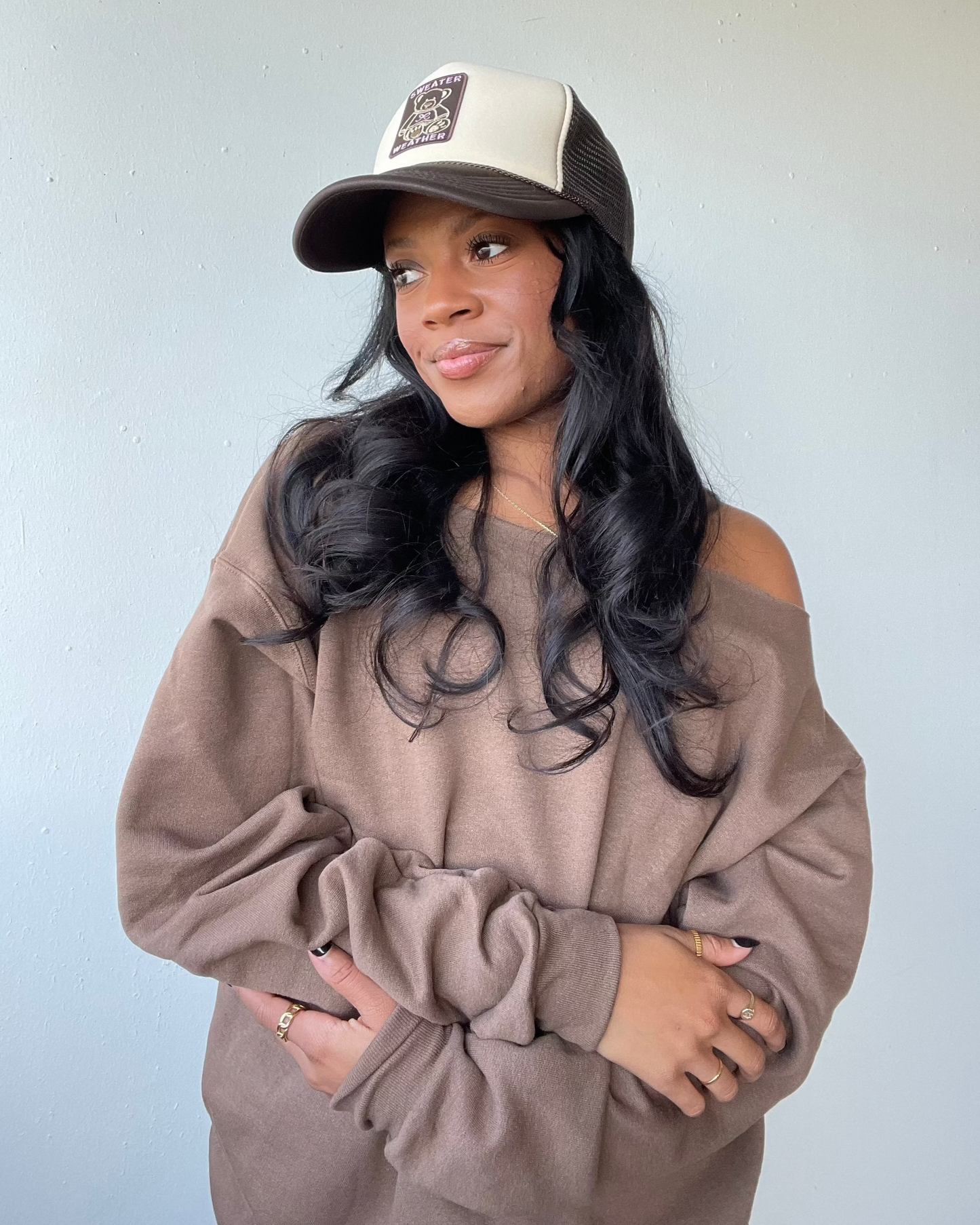 Sweater Weather Fall Trucker Hat