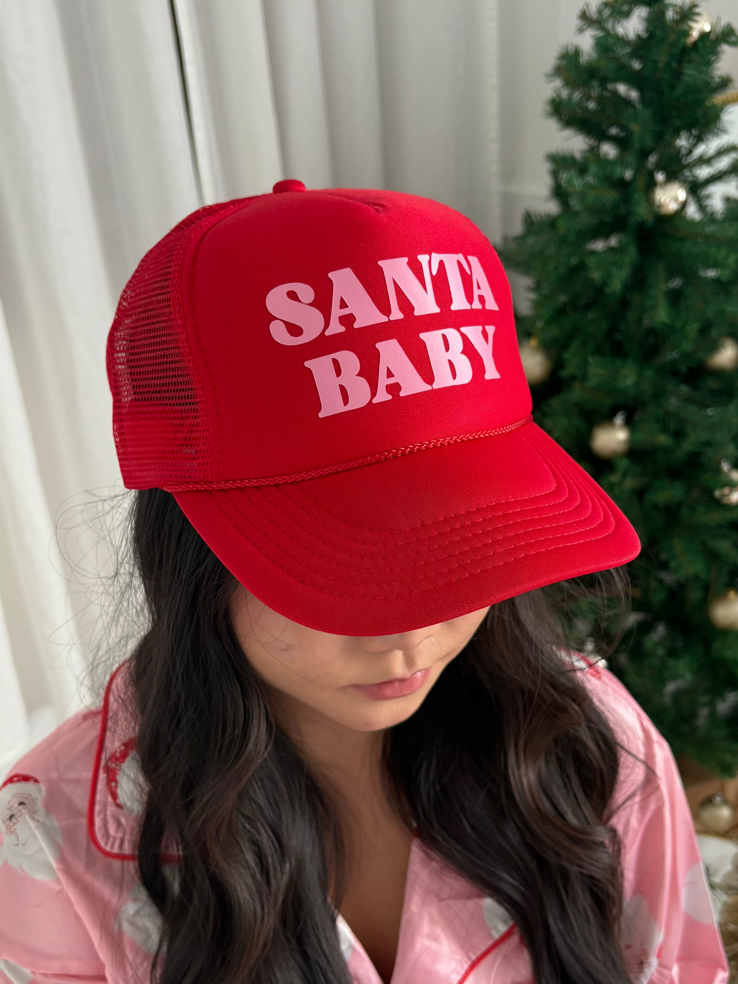 Santa Baby Christmas Trucker Hat