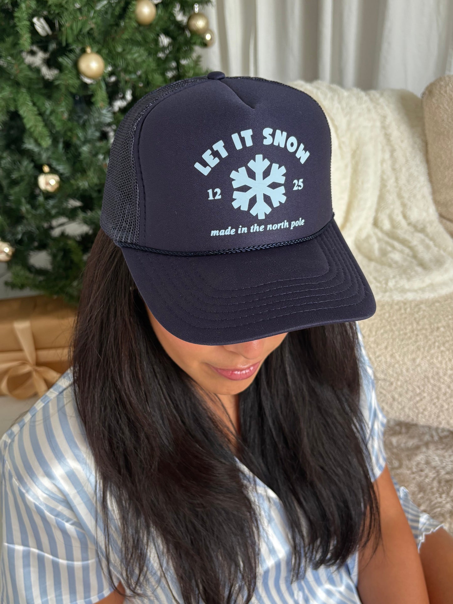 Let It Snow Christmas Trucker Hat