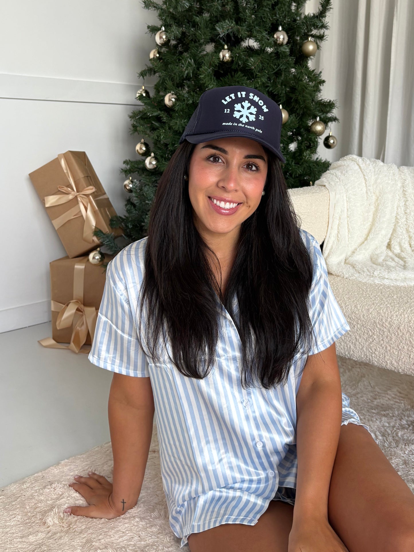 Let It Snow Christmas Trucker Hat