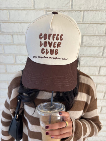 Coffee Lovers Club Embroidered Hat
