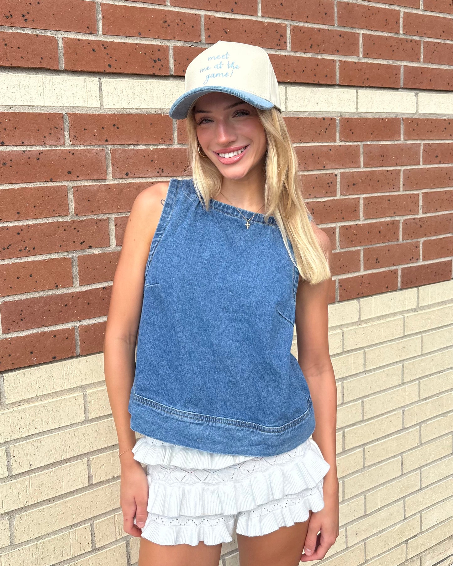 Meet Me at the Game! Embroidered Hat
