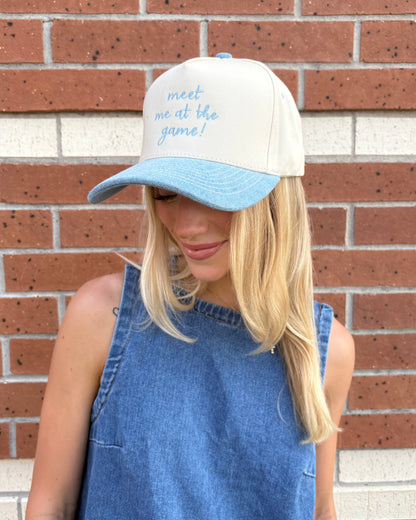 Meet Me at the Game! Embroidered Hat