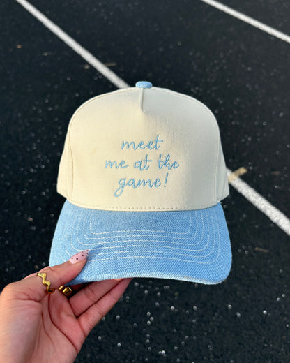 Meet Me at the Game! Embroidered Hat