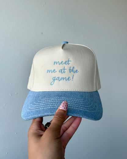 Meet Me at the Game! Embroidered Hat