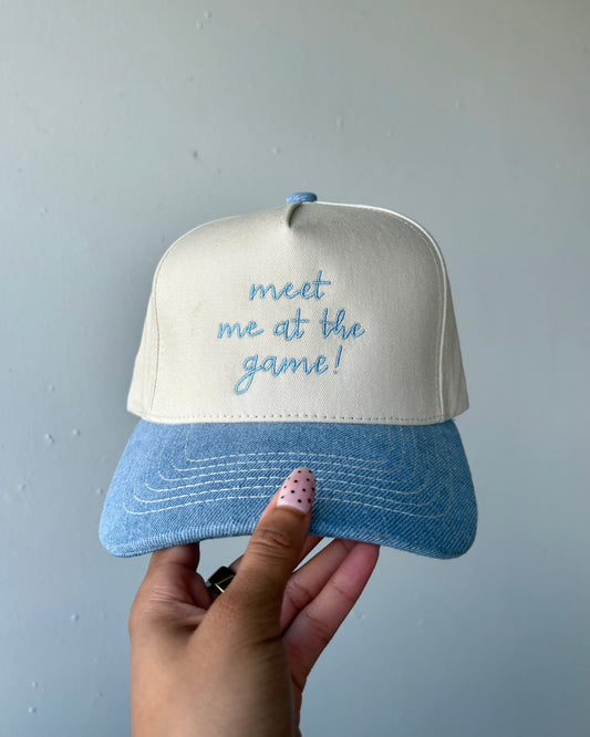 Meet Me at the Game! Embroidered Hat